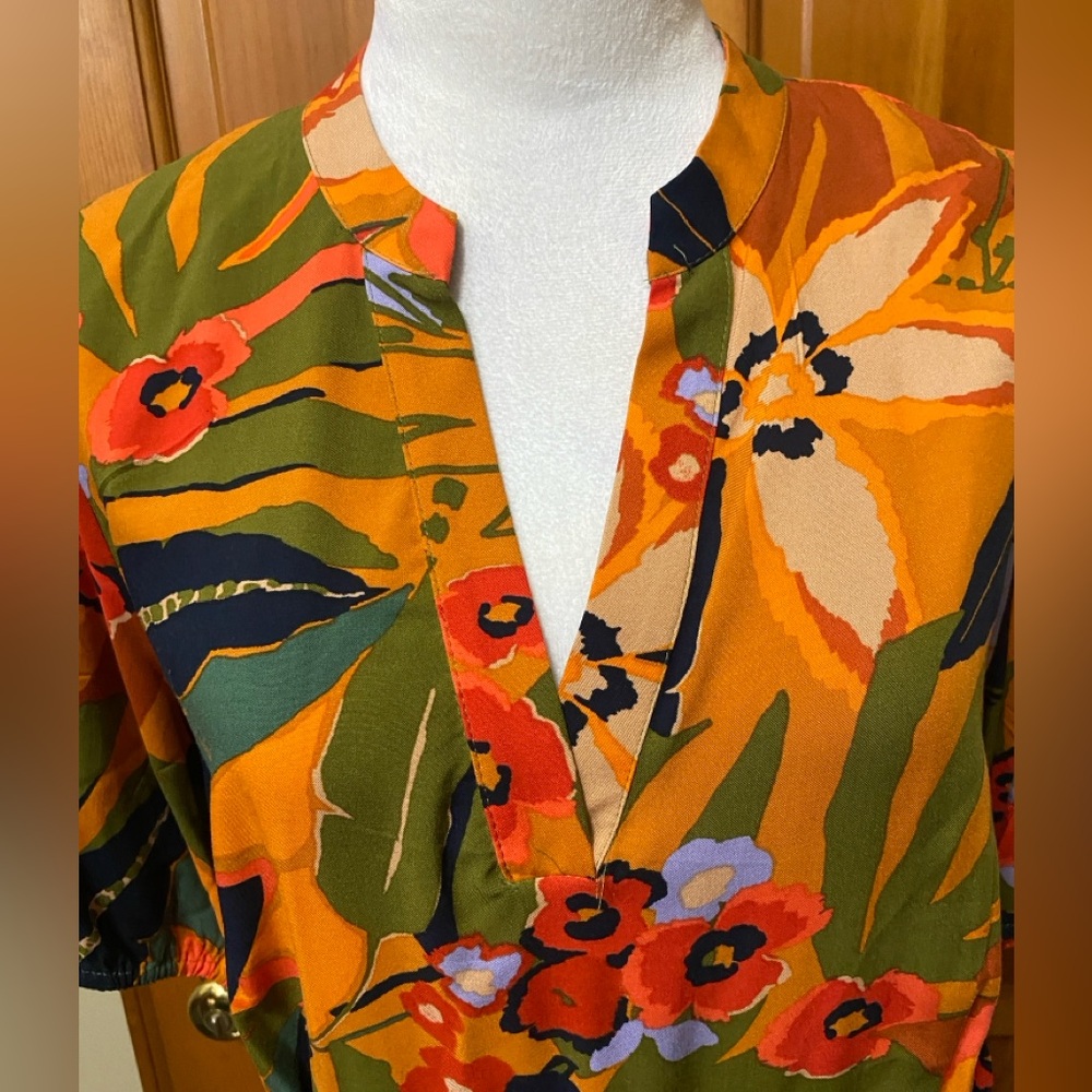 NWT MSK Vibrant Floral Maxi Dress - Picture 5 of 6
